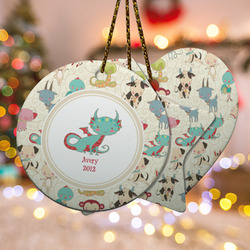 Chinese Zodiac Ceramic Ornament w/ Name or Text