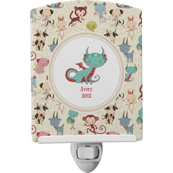 Custom Chinese Zodiac Ceramic Night Light (Personalized)