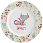 Chinese Zodiac Ceramic Dinner Plates (Set of 4) (Personalized)