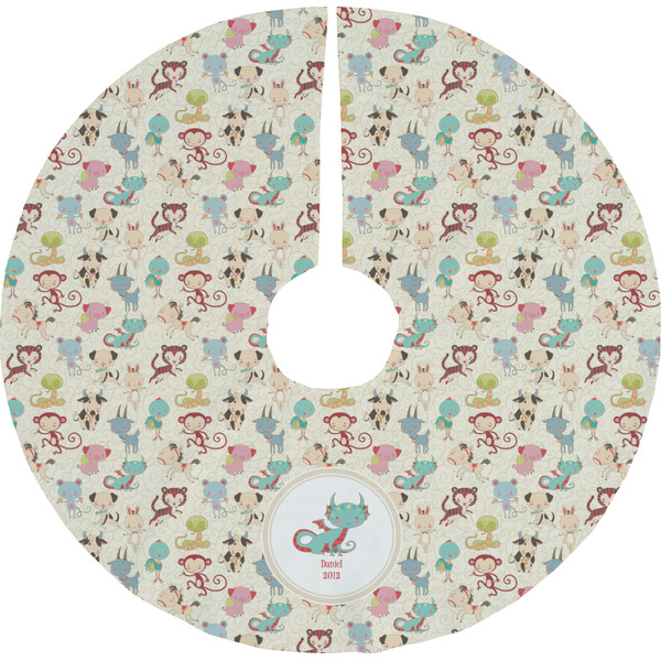 Custom Chinese Zodiac Tree Skirt (Personalized)