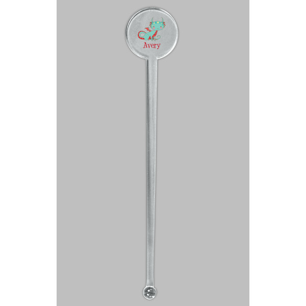 Chinese Zodiac Clear Plastic 7" Stir Stick - Round - Single Stick