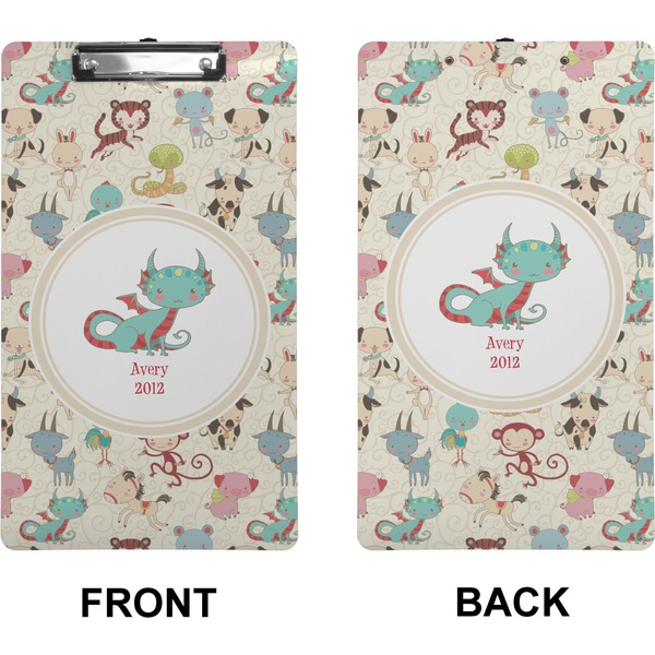 Chinese Zodiac Clipboard (Legal) (Front + Back)