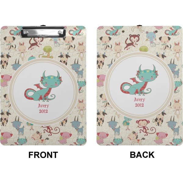 Chinese Zodiac Clipboard (Letter) (Front + Back)