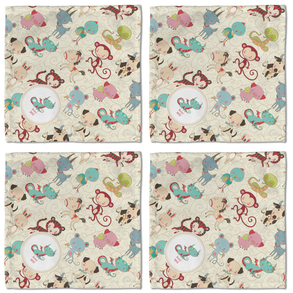 Chinese Zodiac Cloth Napkins - Personalized Lunch (APPROVAL) Set of 4