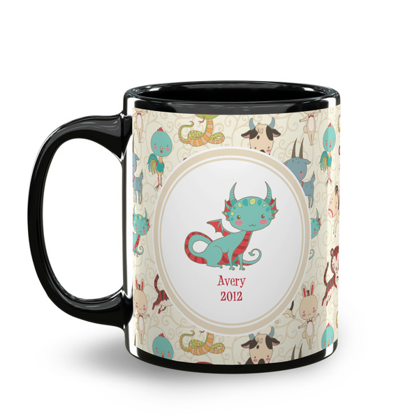 Chinese Zodiac Coffee Mug - 11 oz - Black