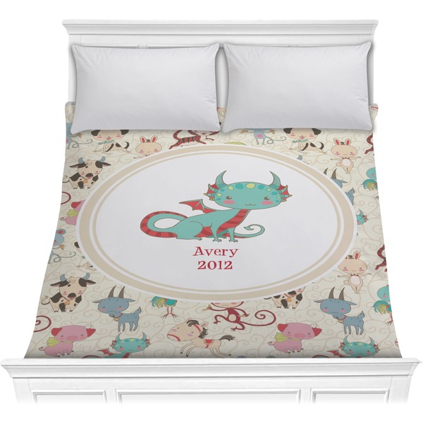 Custom Chinese Zodiac Comforter - Full / Queen (Personalized)