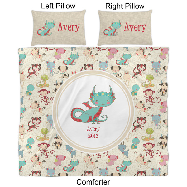 Chinese Zodiac Comforter Set - King - Approval