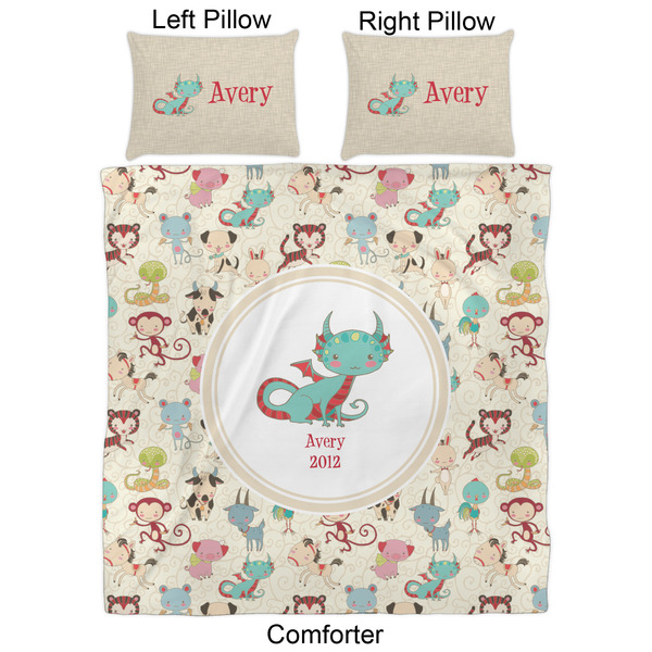 Chinese Zodiac Comforter Set - Queen - Approval