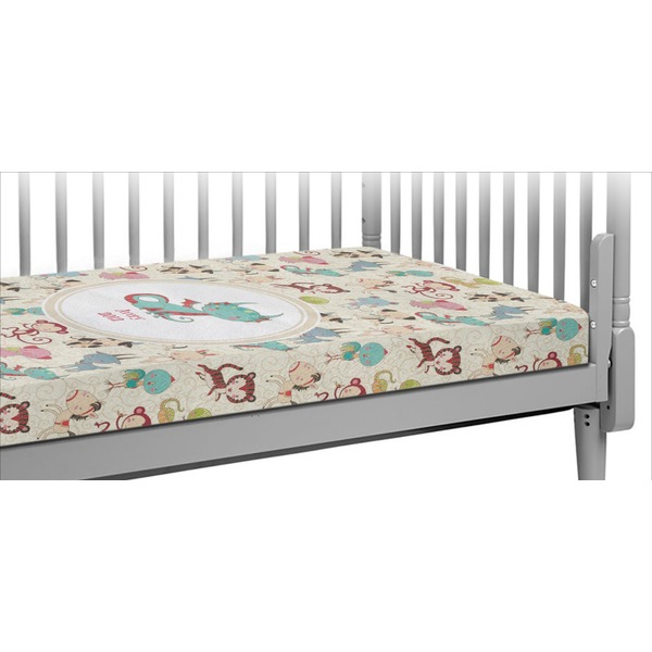 Custom Chinese Zodiac Crib Fitted Sheet (Personalized)