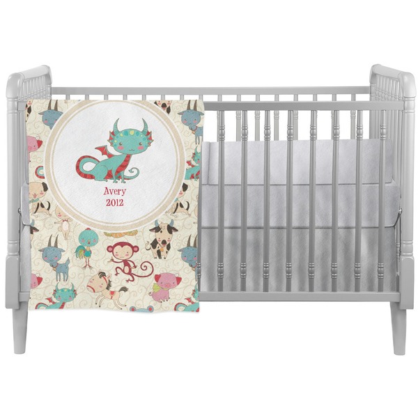 Custom Chinese Zodiac Crib Comforter / Quilt (Personalized)