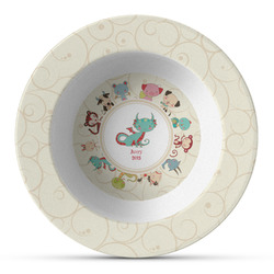 Chinese Zodiac Plastic Bowl - Microwave Safe - Composite Polymer (Personalized)