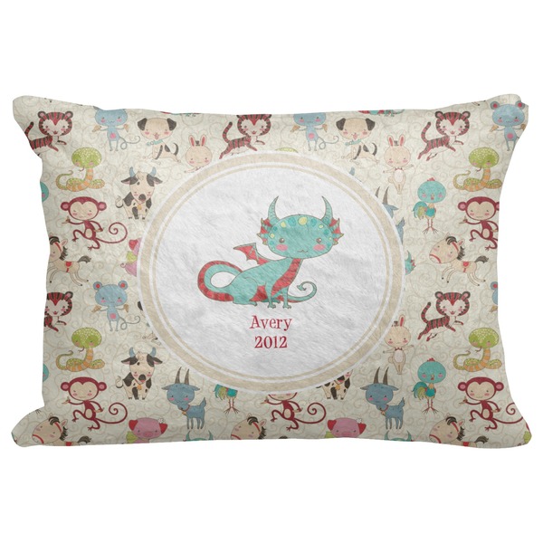 Custom Chinese Zodiac Decorative Baby Pillowcase - 16"x12" (Personalized)
