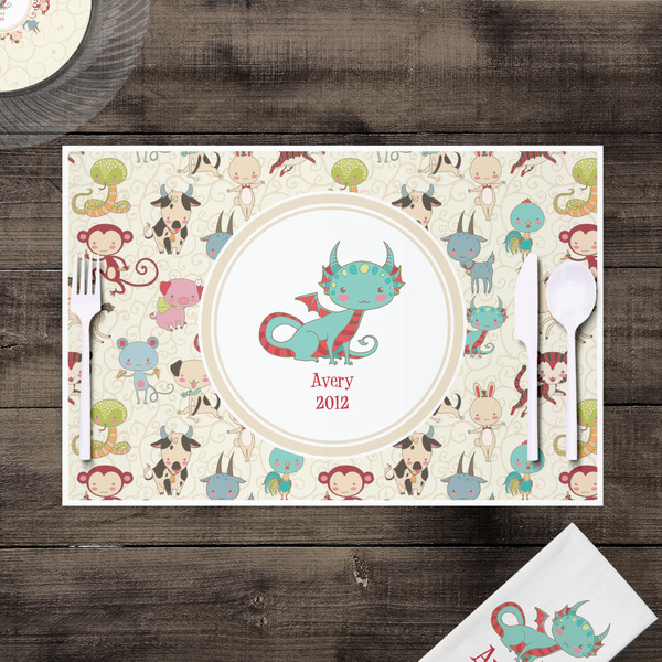Chinese Zodiac Disposable Paper Placemat - In Context