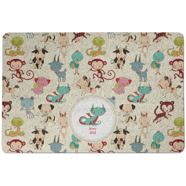 Chinese Zodiac Dog Food Mat - Small without bowls