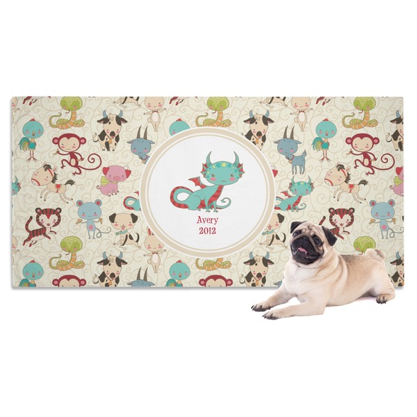 Custom Chinese Zodiac Dog Towel (Personalized)