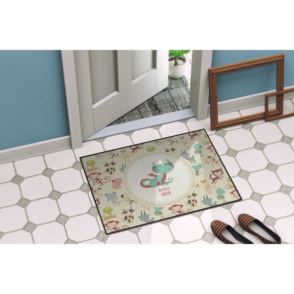 Chinese Zodiac Door Mat Lifestyle