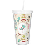 Chinese Zodiac Double Wall Tumbler with Straw (Personalized)