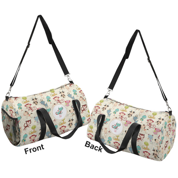 Chinese Zodiac Duffle bag large front and back sides