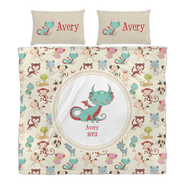 Chinese Zodiac Duvet Cover Set - King - Alt Approval