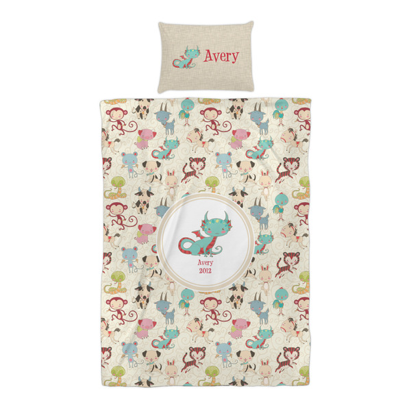 Chinese Zodiac Duvet Cover Set - Twin XL - Alt Approval