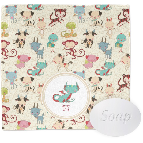 Chinese Zodiac Wash Cloth with soap