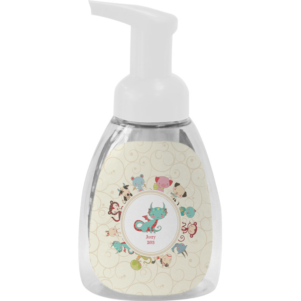 Custom Chinese Zodiac Foam Soap Bottle - White (Personalized)