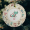 Chinese Zodiac Frosted Glass Ornament - Round (Lifestyle)