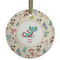 Chinese Zodiac Frosted Glass Ornament - Round