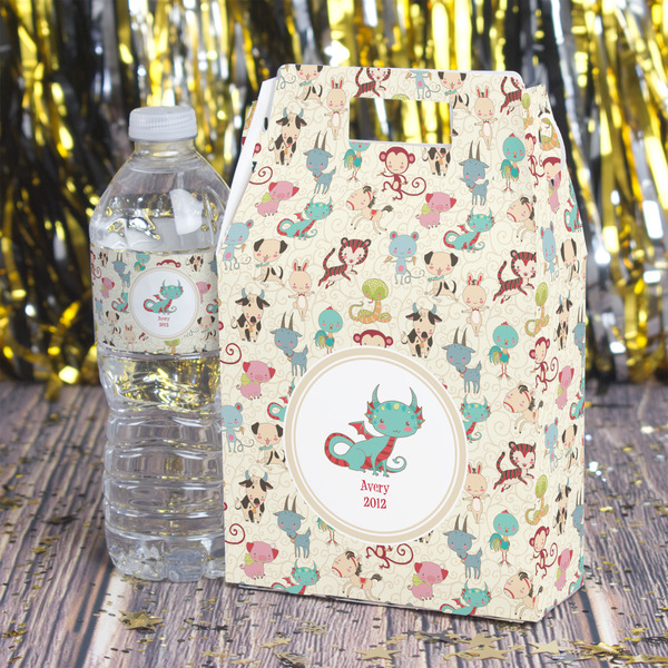 Chinese Zodiac Gable Favor Box - In Context