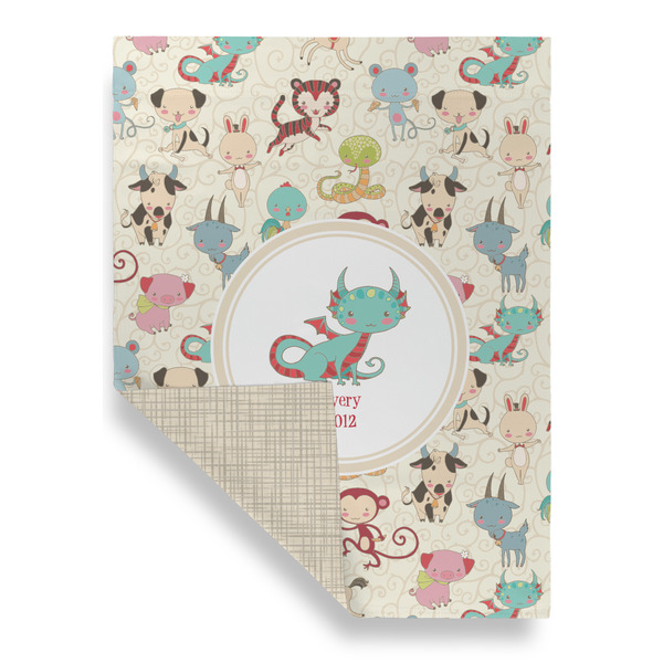 Chinese Zodiac Garden Flags - Large - Double Sided - FRONT FOLDED