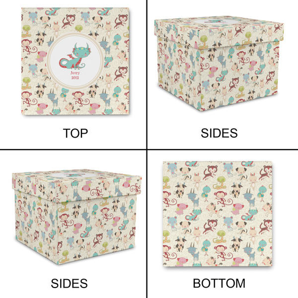 Chinese Zodiac Gift Boxes with Lid - Canvas Wrapped - Large - Approval