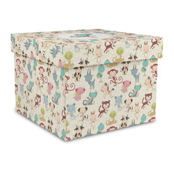 Chinese Zodiac Gift Box with Lid - Canvas Wrapped - Large (Personalized)