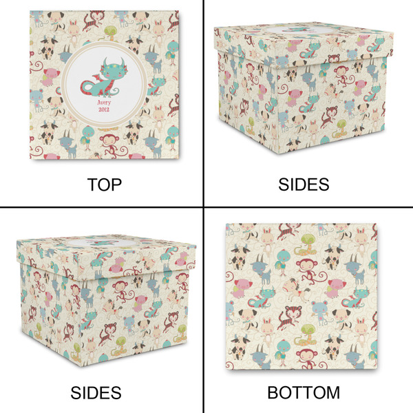 Chinese Zodiac Gift Boxes with Lid - Canvas Wrapped - Small - Approval