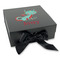 Chinese Zodiac Gift Boxes with Magnetic Lid - Black - Front (angle)
