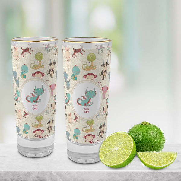 Chinese Zodiac Glass Shot Glass - 2 oz - LIFESTYLE