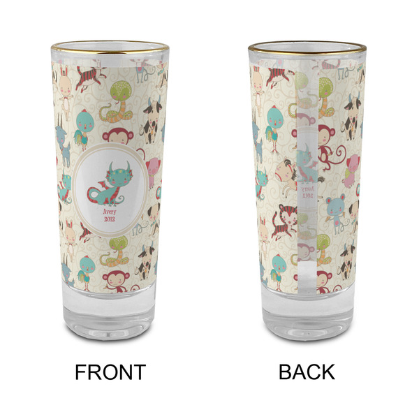 Chinese Zodiac Glass Shot Glass - 2 oz - Single - APPROVAL