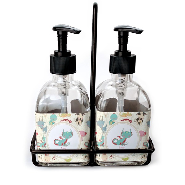 Custom Chinese Zodiac Glass Soap & Lotion Bottle Set (Personalized)