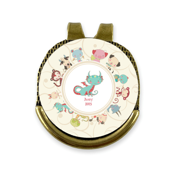 Custom Chinese Zodiac Golf Ball Marker - Hat Clip - Gold