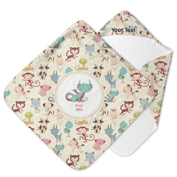 Custom Chinese Zodiac Hooded Baby Towel (Personalized)