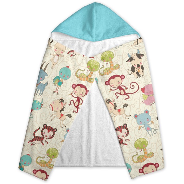 Chinese Zodiac Hooded Towel - Folded
