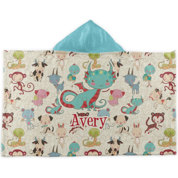 Custom Chinese Zodiac Kids Hooded Towel (Personalized)