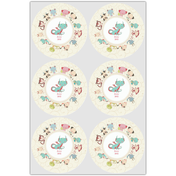 Chinese Zodiac Icing Circle - Large - Set of 6