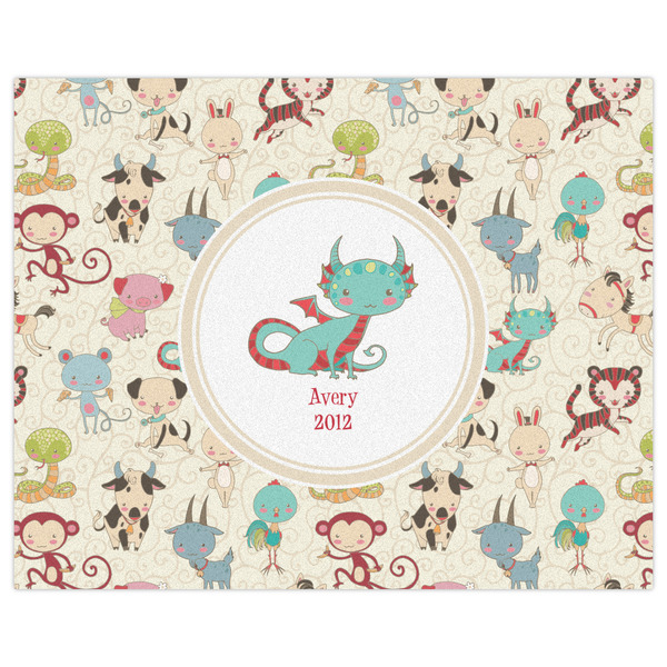 Chinese Zodiac Indoor / Outdoor Rug - 8'x10' - Front Flat