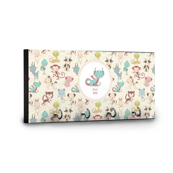 Chinese Zodiac Key Hanger - Front View with Hooks