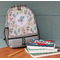 Chinese Zodiac Large Backpack - Gray - On Desk