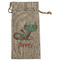 Chinese Zodiac Large Burlap Gift Bags - Front