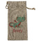 Chinese Zodiac Large Burlap Gift Bag - Front (Personalized)