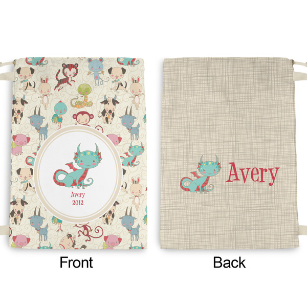 Chinese Zodiac Large Laundry Bag - Front & Back View