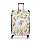 Chinese Zodiac Suitcase - 28" Large - Checked w/ Name or Text