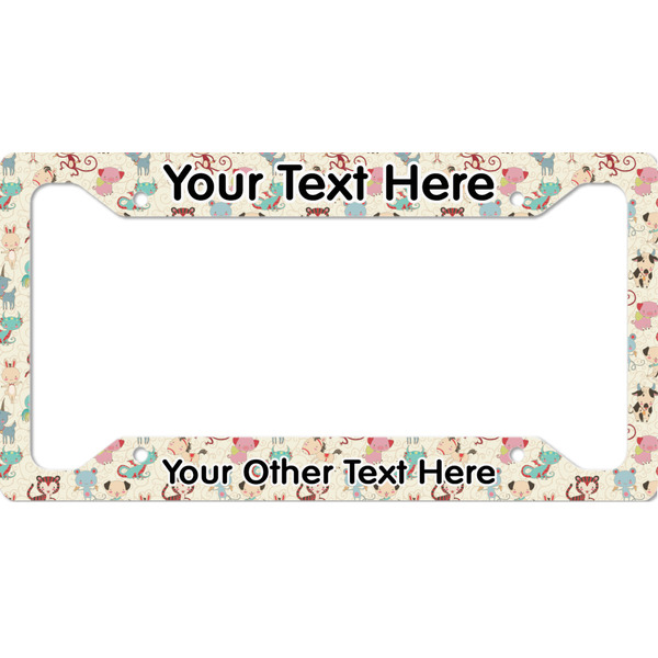 Custom Chinese Zodiac License Plate Frame - Style A (Personalized)